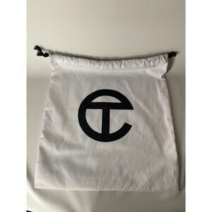 Telfar Dust Bag Large Drawstring White Canvas  17x19